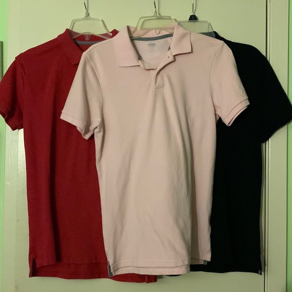 Men’s slim-fit stretch polo shirts, short sleeve with bottom vent*can separate - Picture 1 of 5